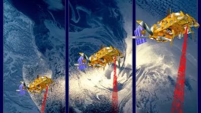 Illustration des satellites Metop-A, Metop-B, Metop-C Illustration des satellites Metop-A, Metop-B, Metop-C