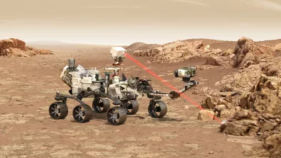 Le rover Perseverance scanne la planète Mars avec SuperCam Le rover Perseverance scanne la planète Mars avec SuperCam