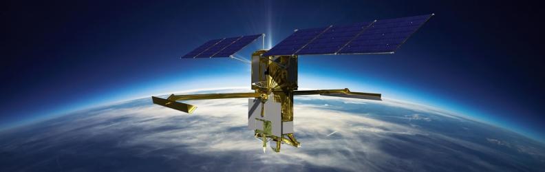 Un satellite d'observation de la Terre Un satellite d'observation de la Terre